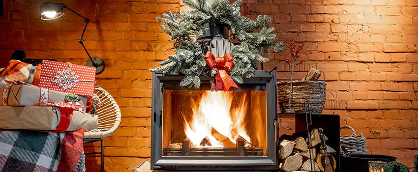 Travis Industries Linear Gas Fireplace Installation in Madison Heights, Michigan