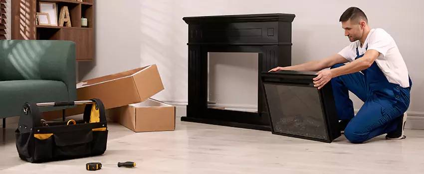 Old Rusted Metal Fireplace Repair And Replacement in Madison Heights, MI